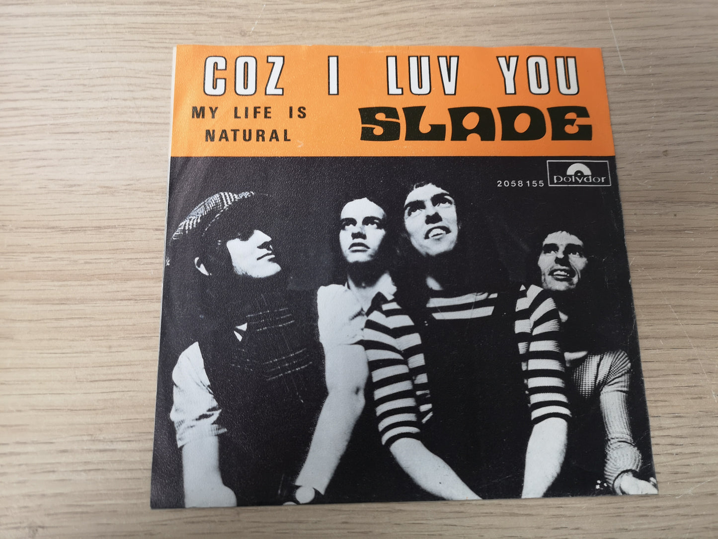 Slade "Coz I Luv You" Orig Belgium 1971 EX/EX (7" Single)