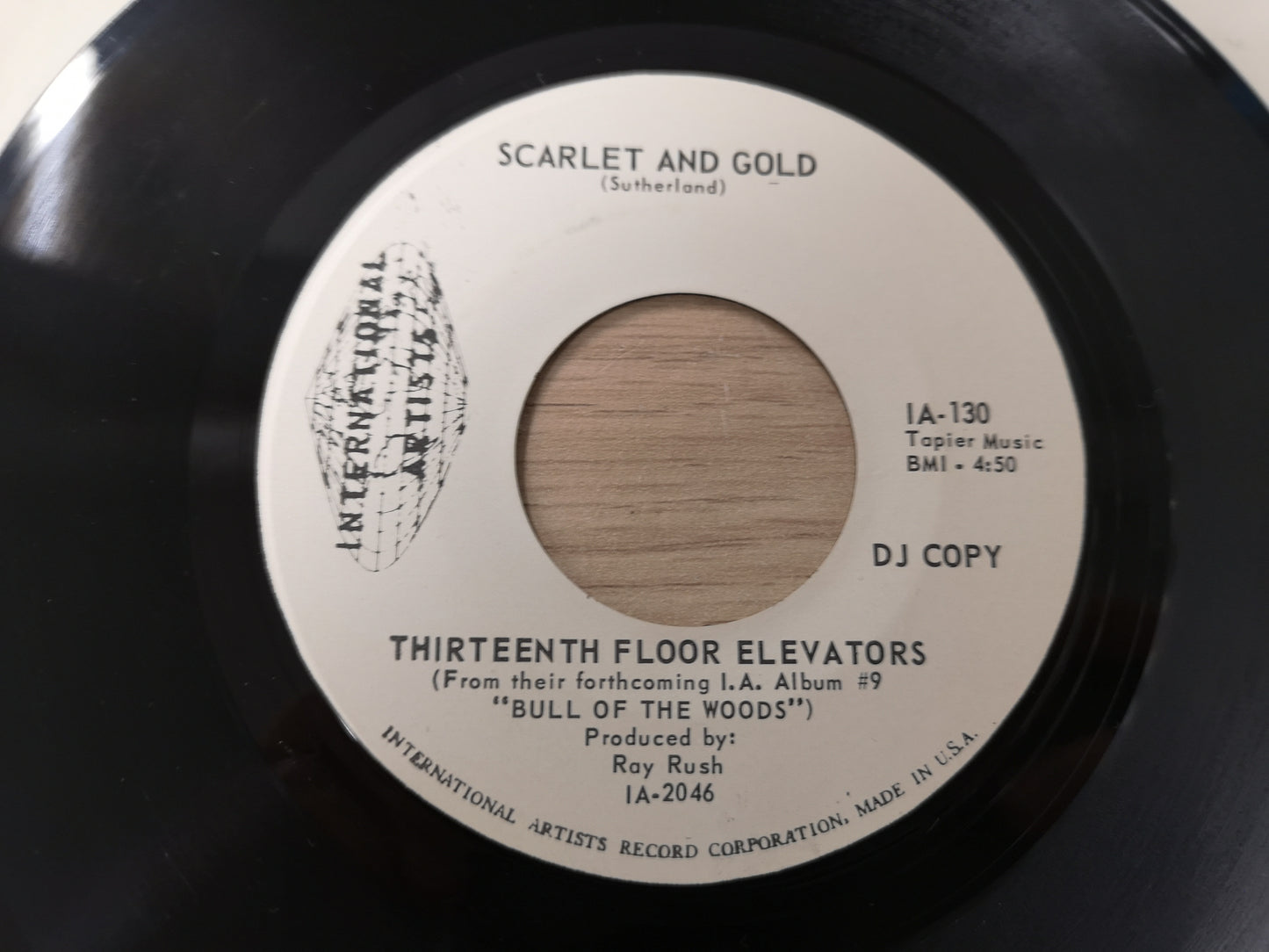 13th Floor Elevators "Livin' On" Orig US 1968 EX (7" Single)