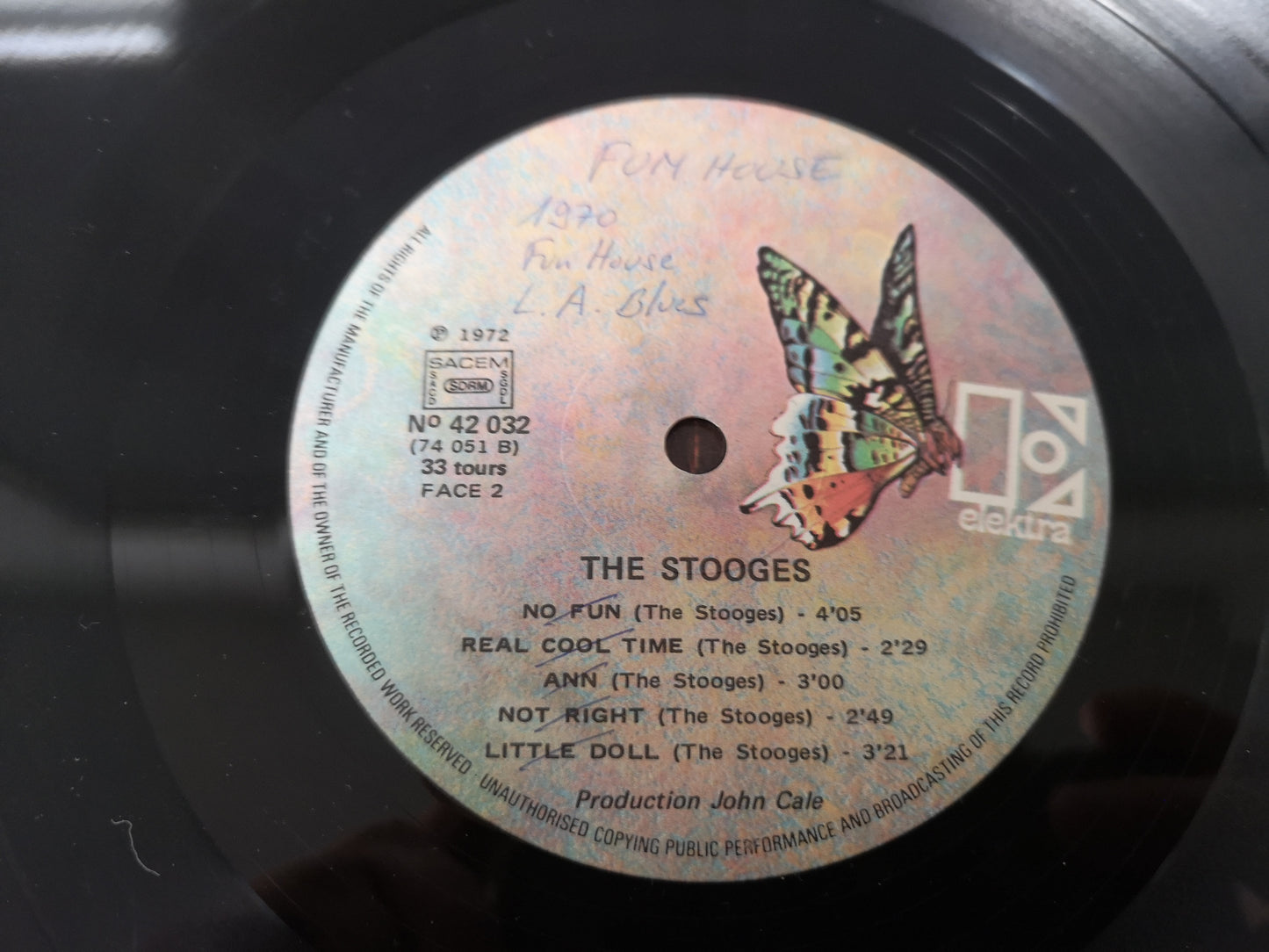 Stooges "S/T//Funhouse" Mispress France 1972 M-/EX (Read Description)