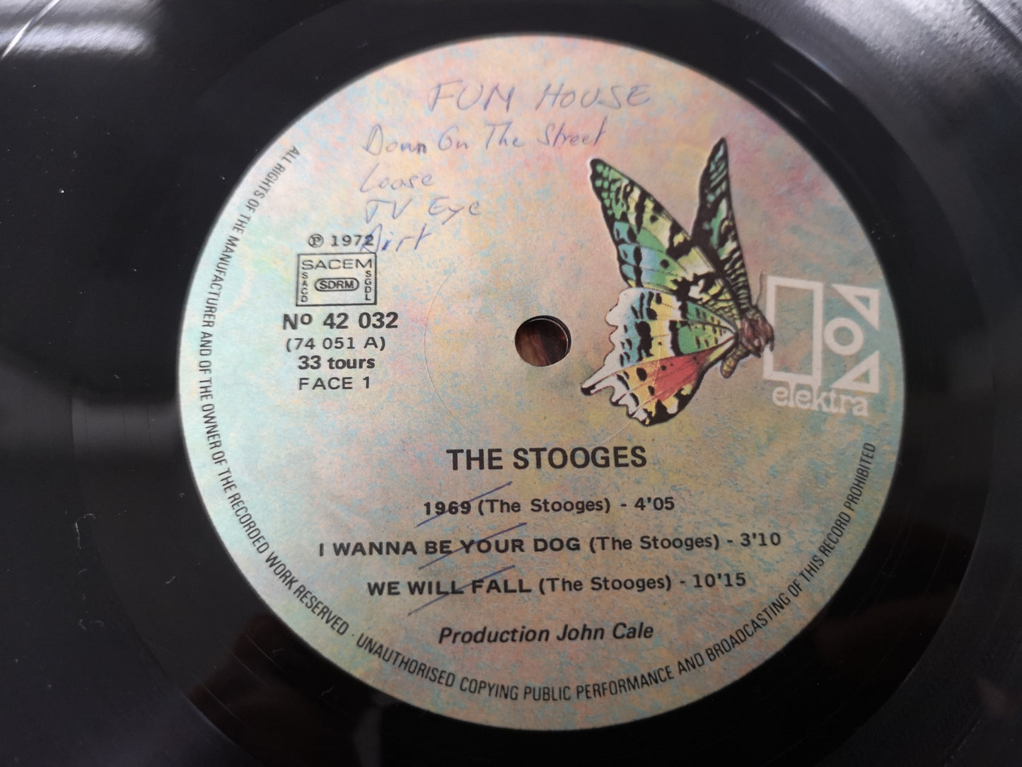 Stooges "S/T//Funhouse" Mispress France 1972 M-/EX (Read Description)