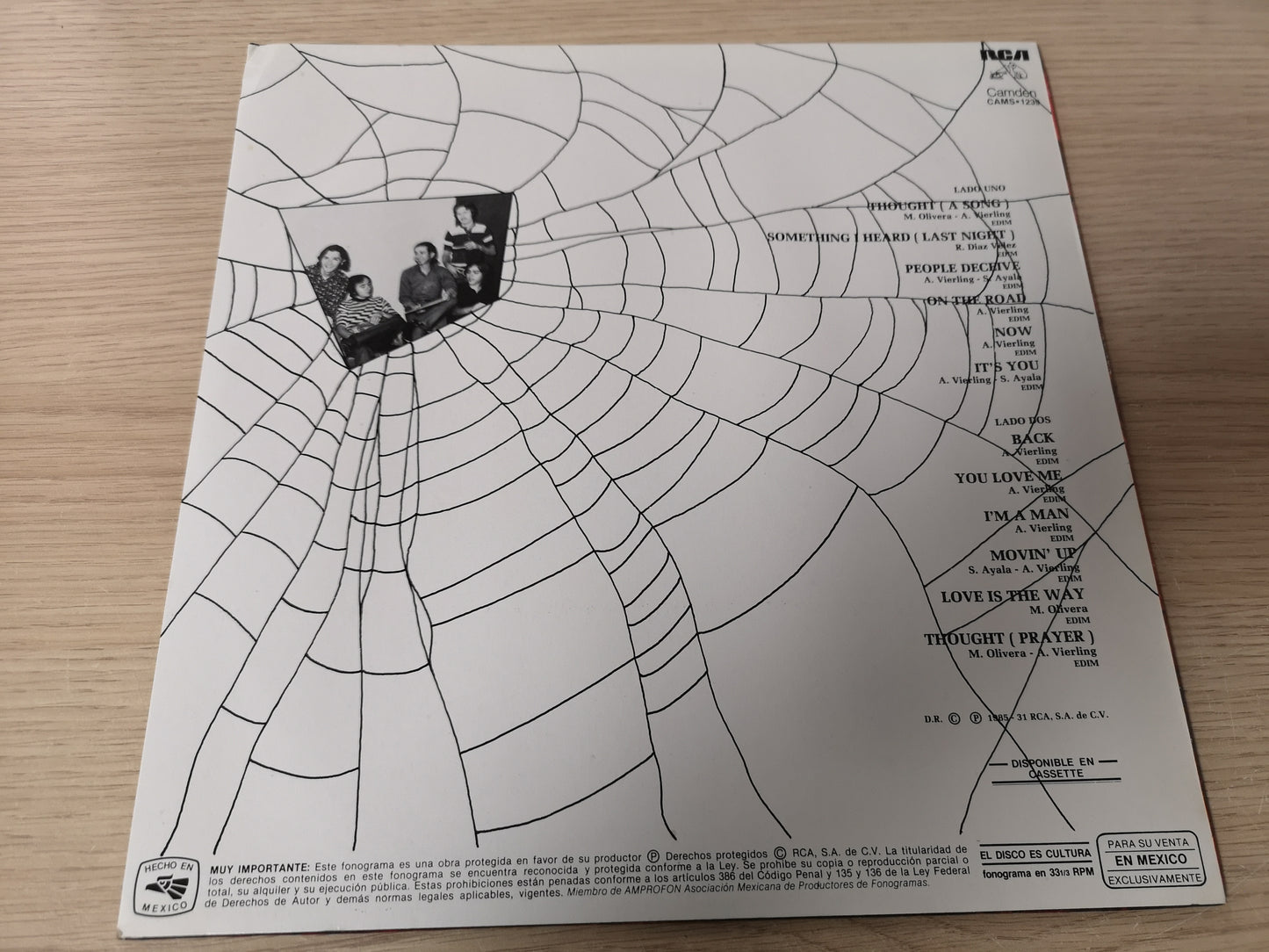 Spiders "Back" Re Mexico 1985 M-/M- (Leg. Re of 1970 Lp)