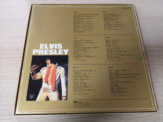 Elvis Presley "Coffret Or" Orig France 1977 VG+/M- (3 Lps)