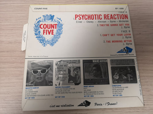 Count Five "Psychotic Reaction" Orig France 1966 M-/VG++ (7" EP)