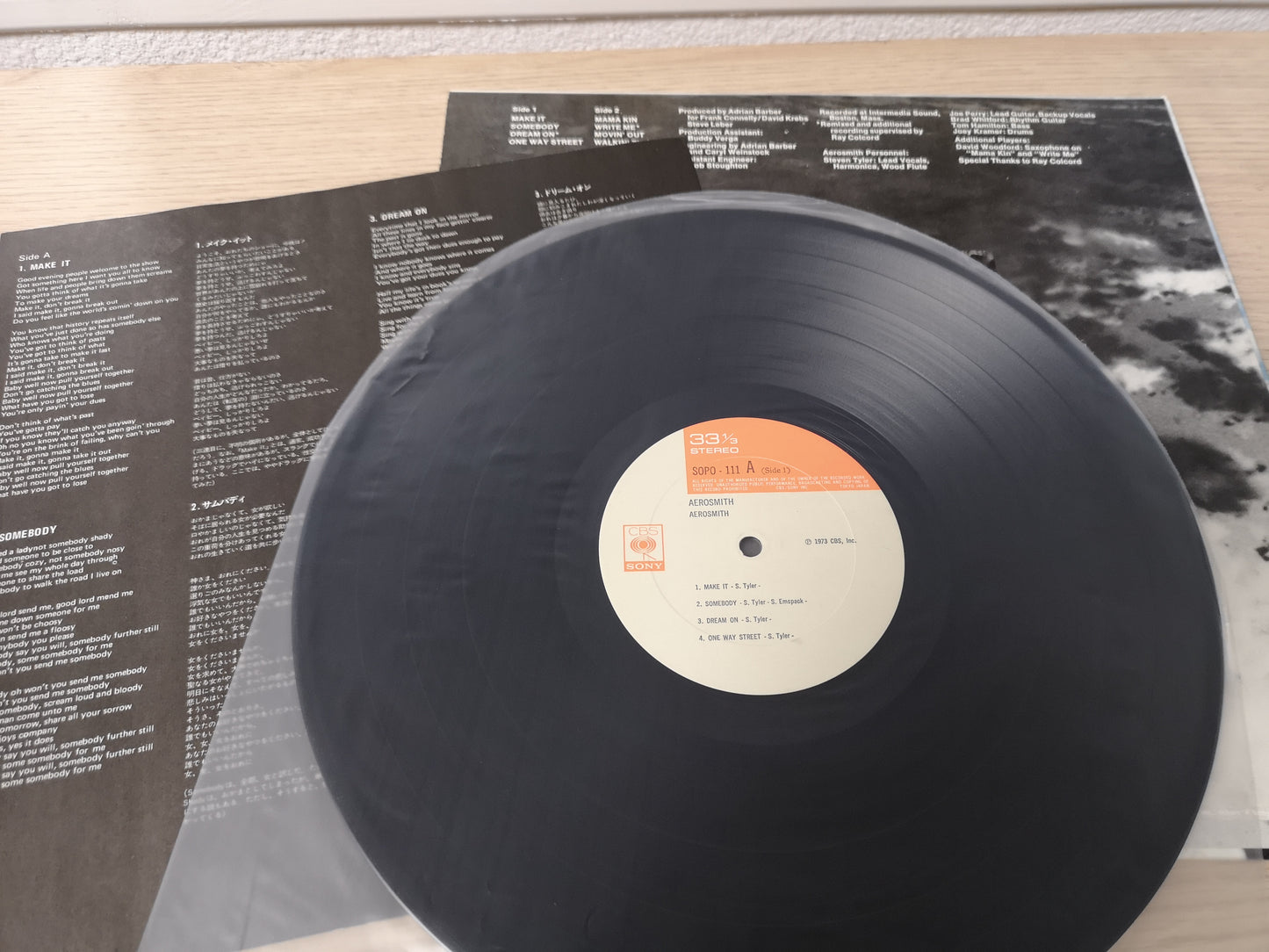 Aerosmith "S/T" Orig Japan 1975 M-/EX (w/ Insert)