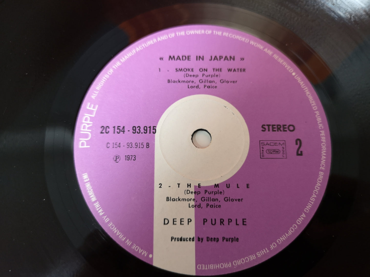 Deep Purple "Live in Japan" Orig France 1973 2Lps VG+/VG+
