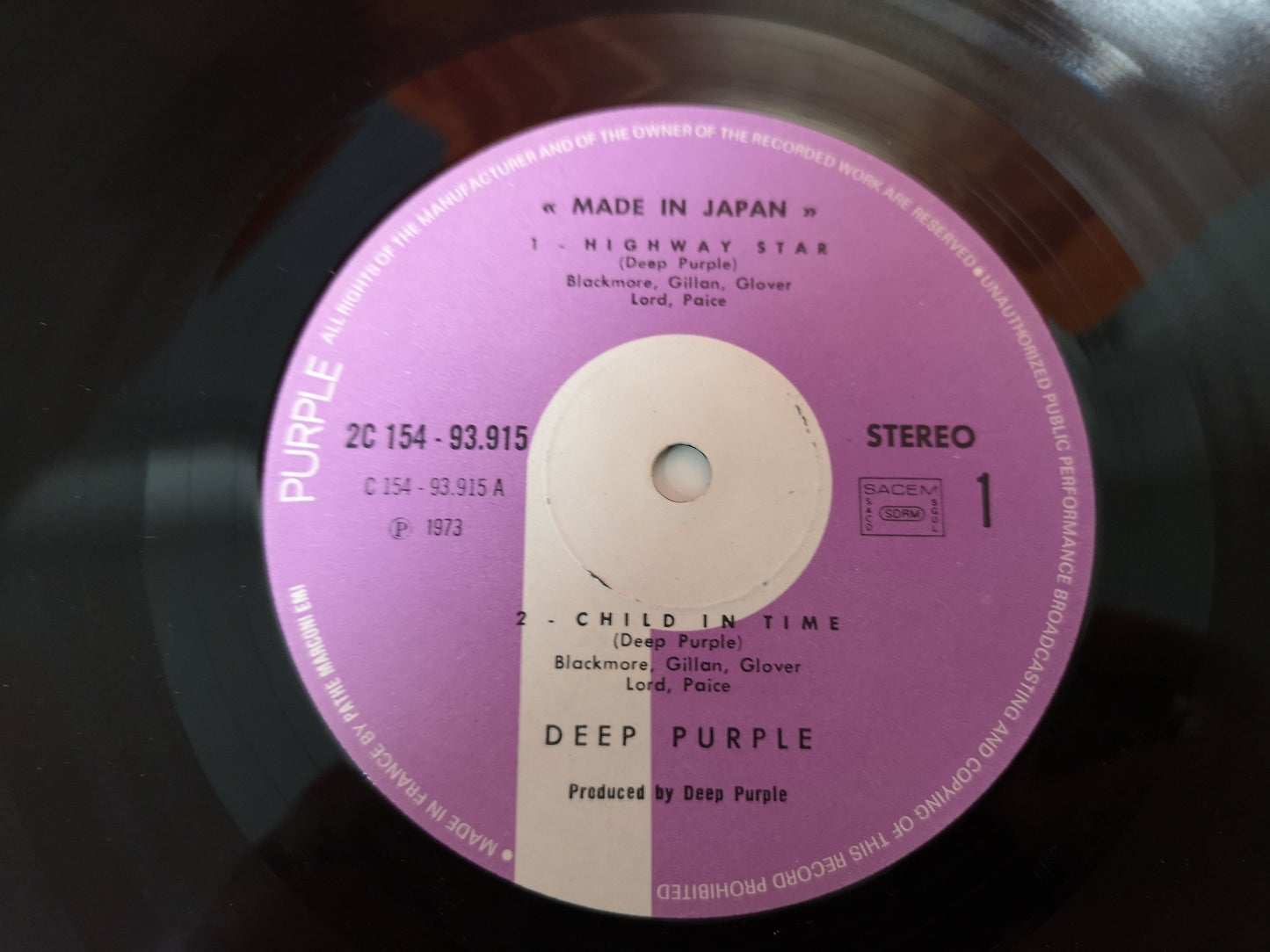 Deep Purple "Live in Japan" Orig France 1973 2Lps VG+/VG+