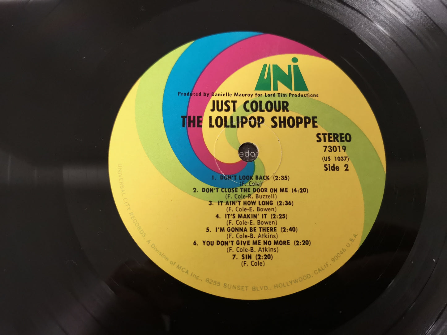 Lollipop Shoppe "Just Colour" Orig US Stereo 1968 VG/VG++