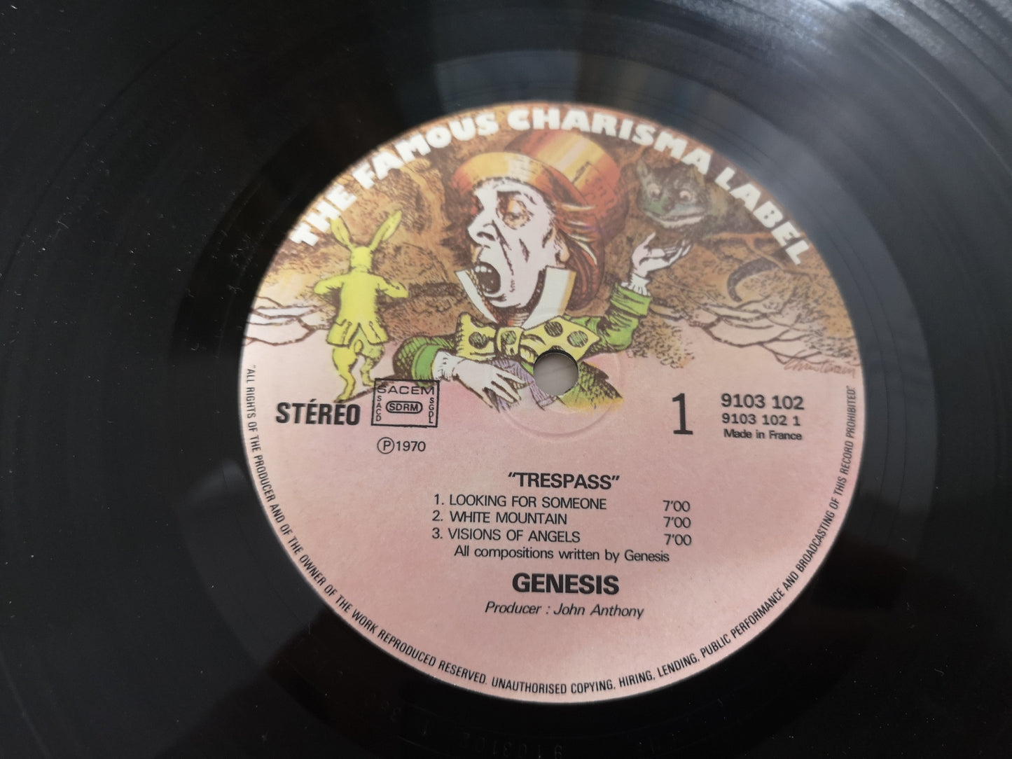 Genesis "Trespass" RE France 1975 M-/M- (w/ Insert)