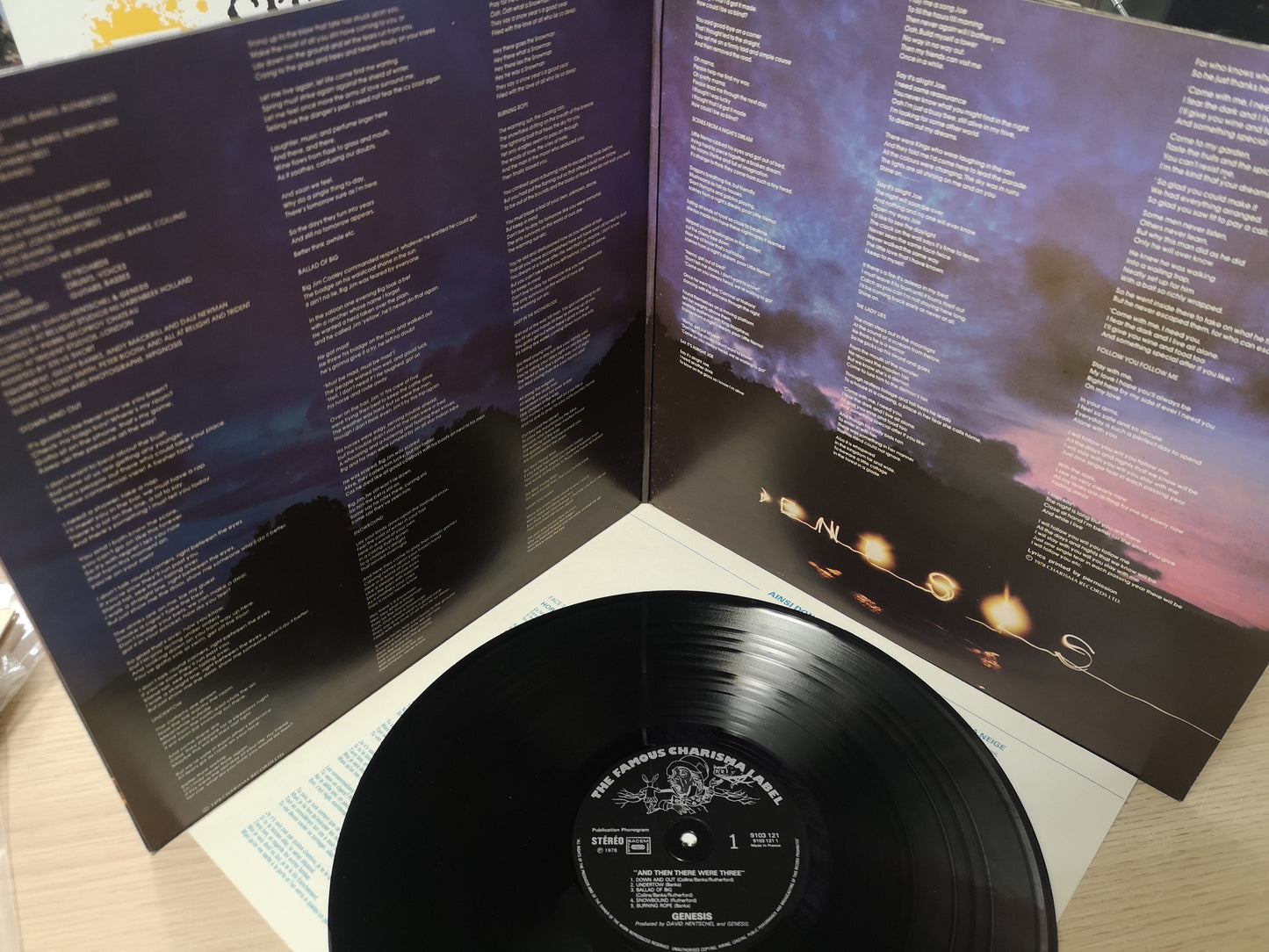 Genesis "And Then There Were Three..." Orig France 1978 M-/M- (w/ Insert)