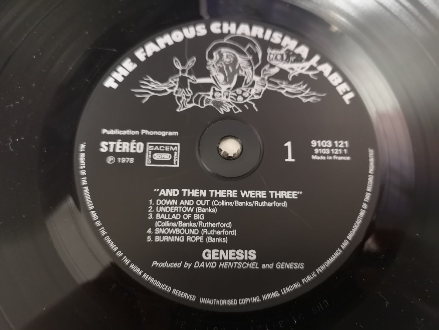 Genesis "And Then There Were Three..." Orig France 1978 M-/M- (w/ Insert)