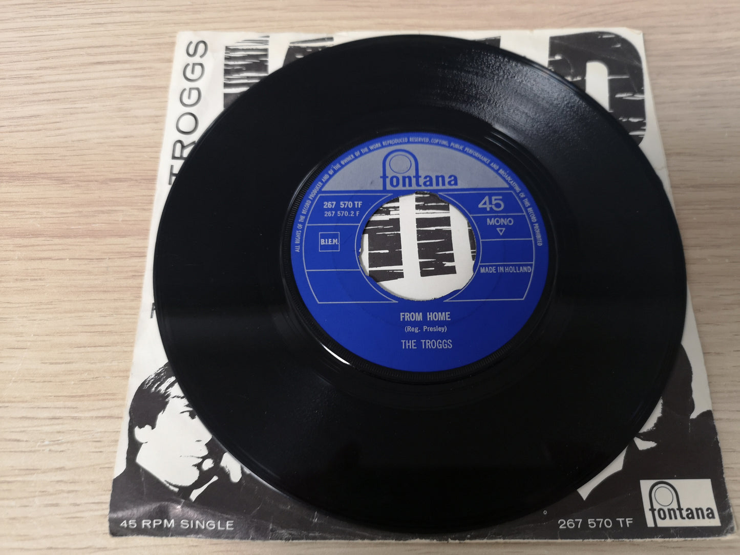 Troggs "Wild Thing" Orig Holland 1966 VG+/VG+ (7" Single)