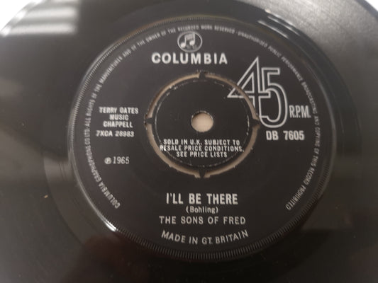 Sons of Fred "I'll Be There" Orig UK 1965 VG++ (7" Single)