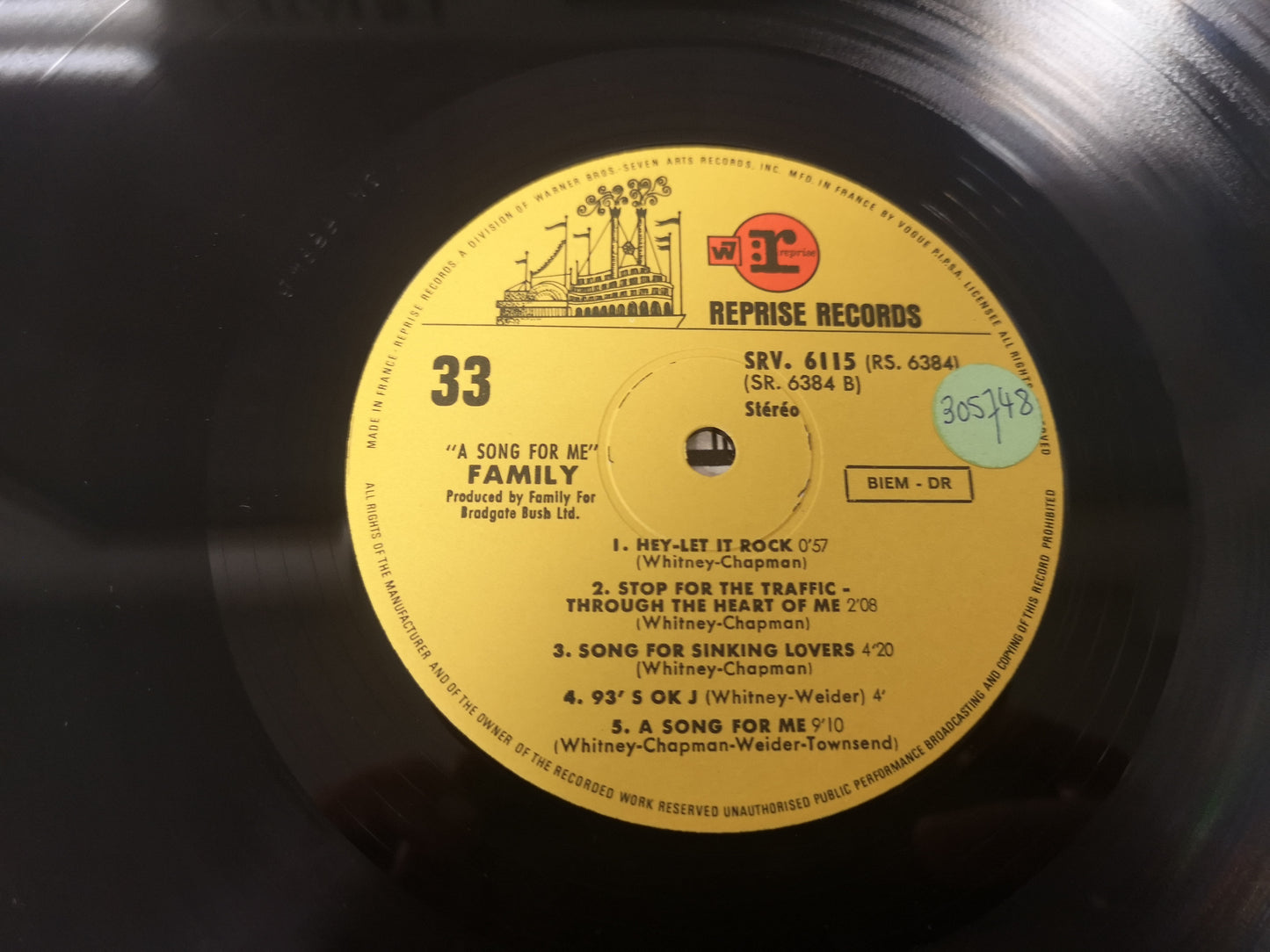 Family "A Song for Me" Orig France 1970 EX/EX