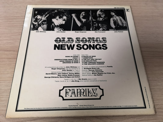 Family "Old Songs New Songs" Orig UK 1971 EX/EX