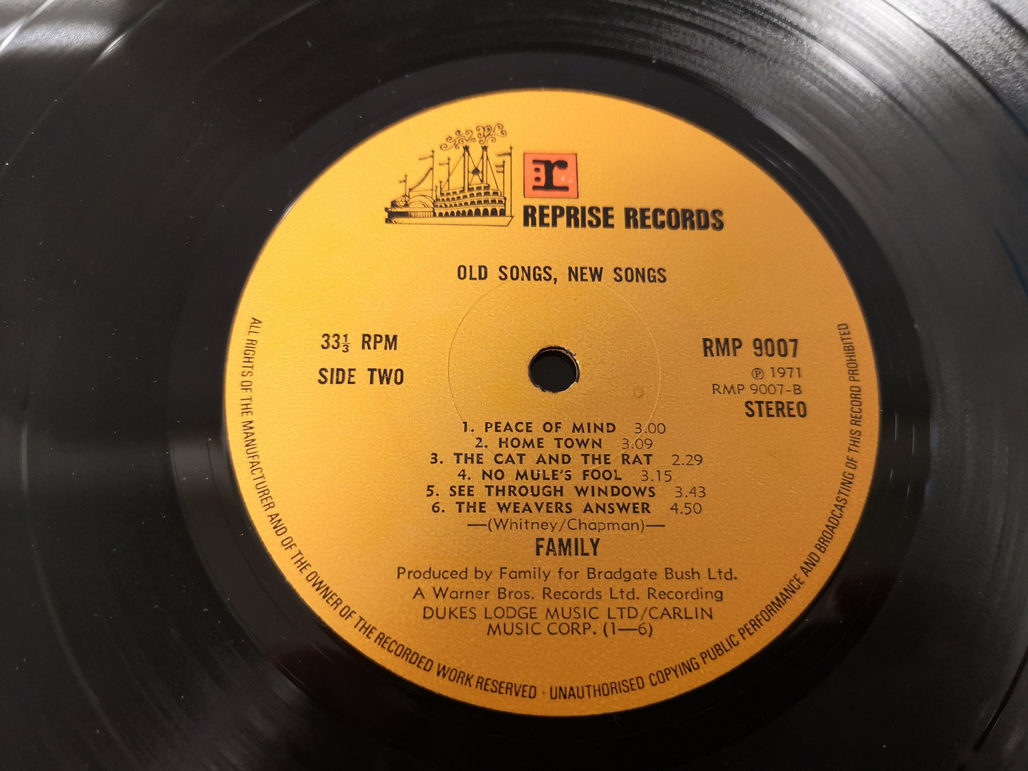Family "Old Songs New Songs" Orig UK 1971 EX/EX