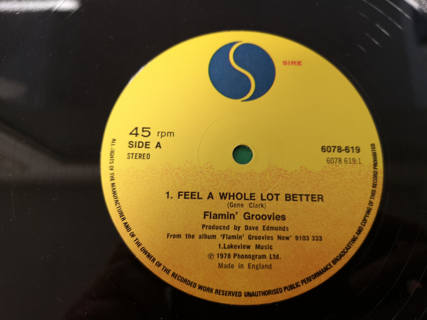 Flamin' Groovies "Feel a Whole Lot Better" Orig UK 1978 M-/M- (12" Maxi)