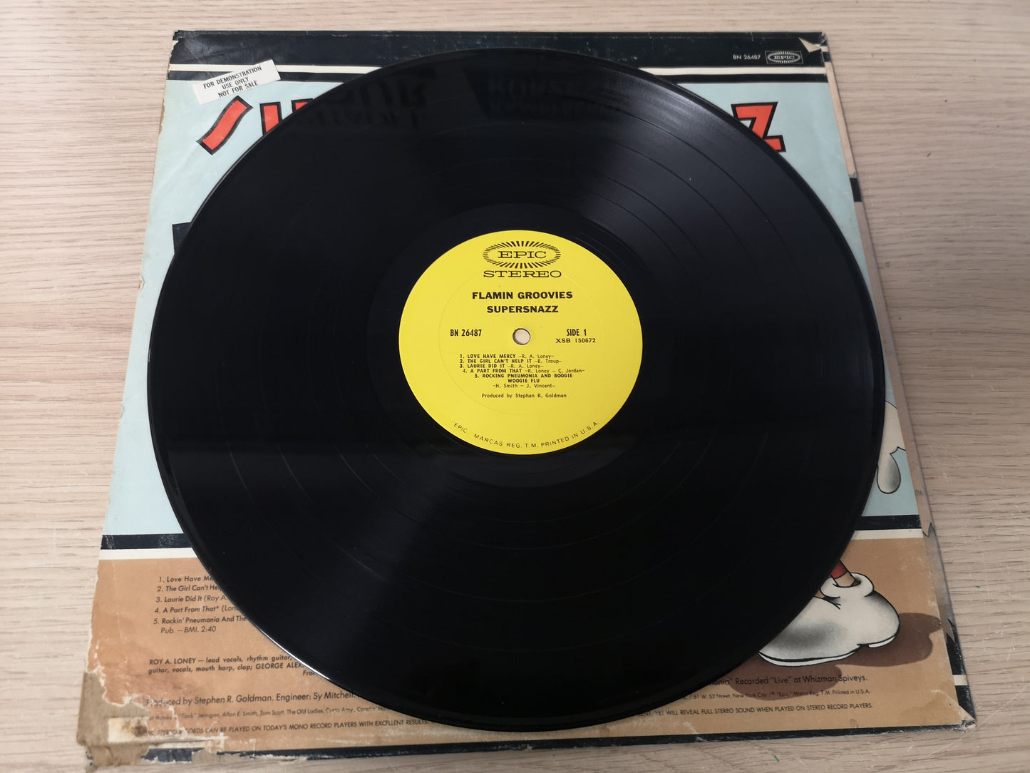 Flamin' Groovies "Supersnazz" Orig US 1969 VG/VG++