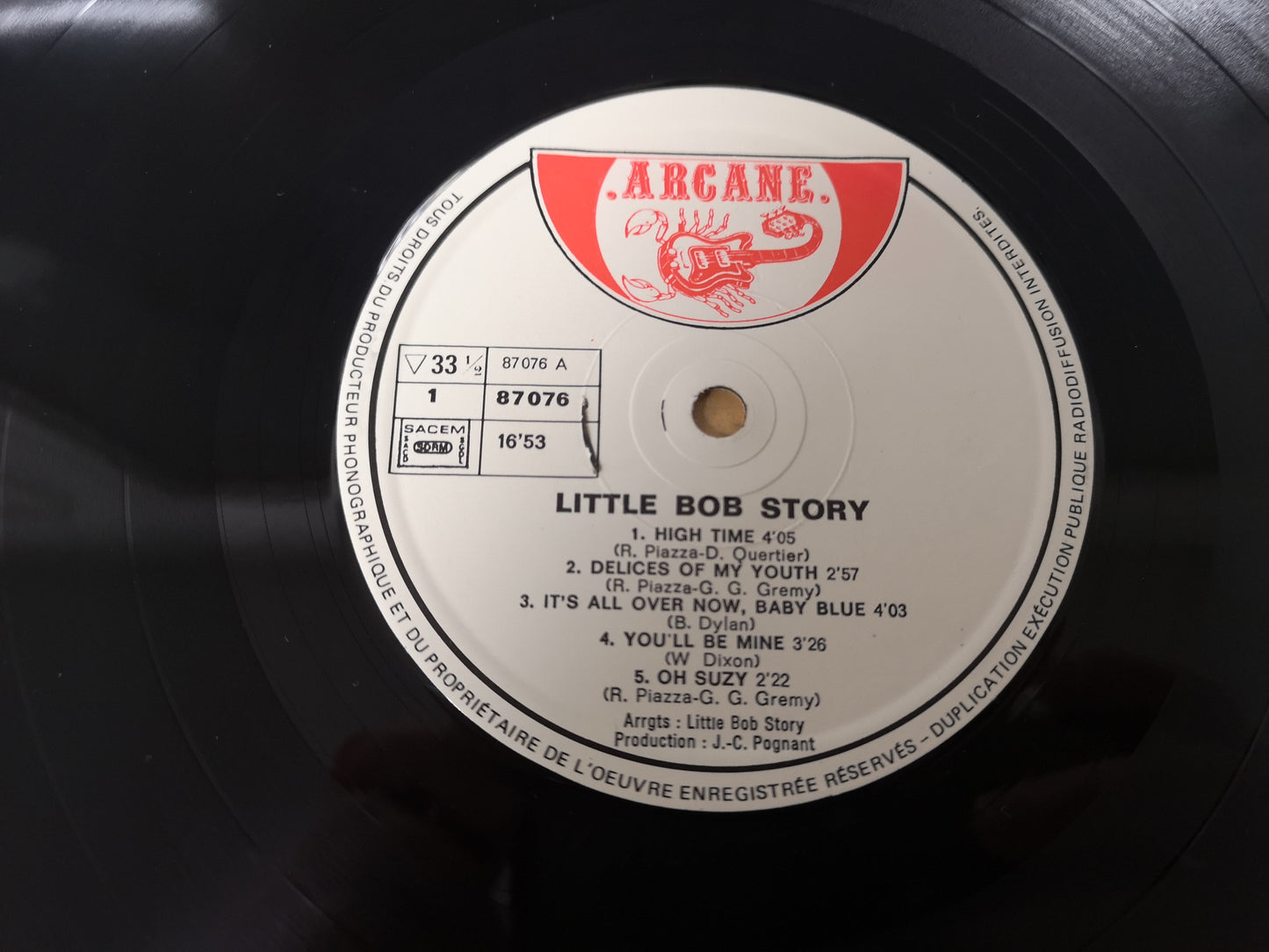 Little Bob Story "High Time" Orig France 1976 EX/EX