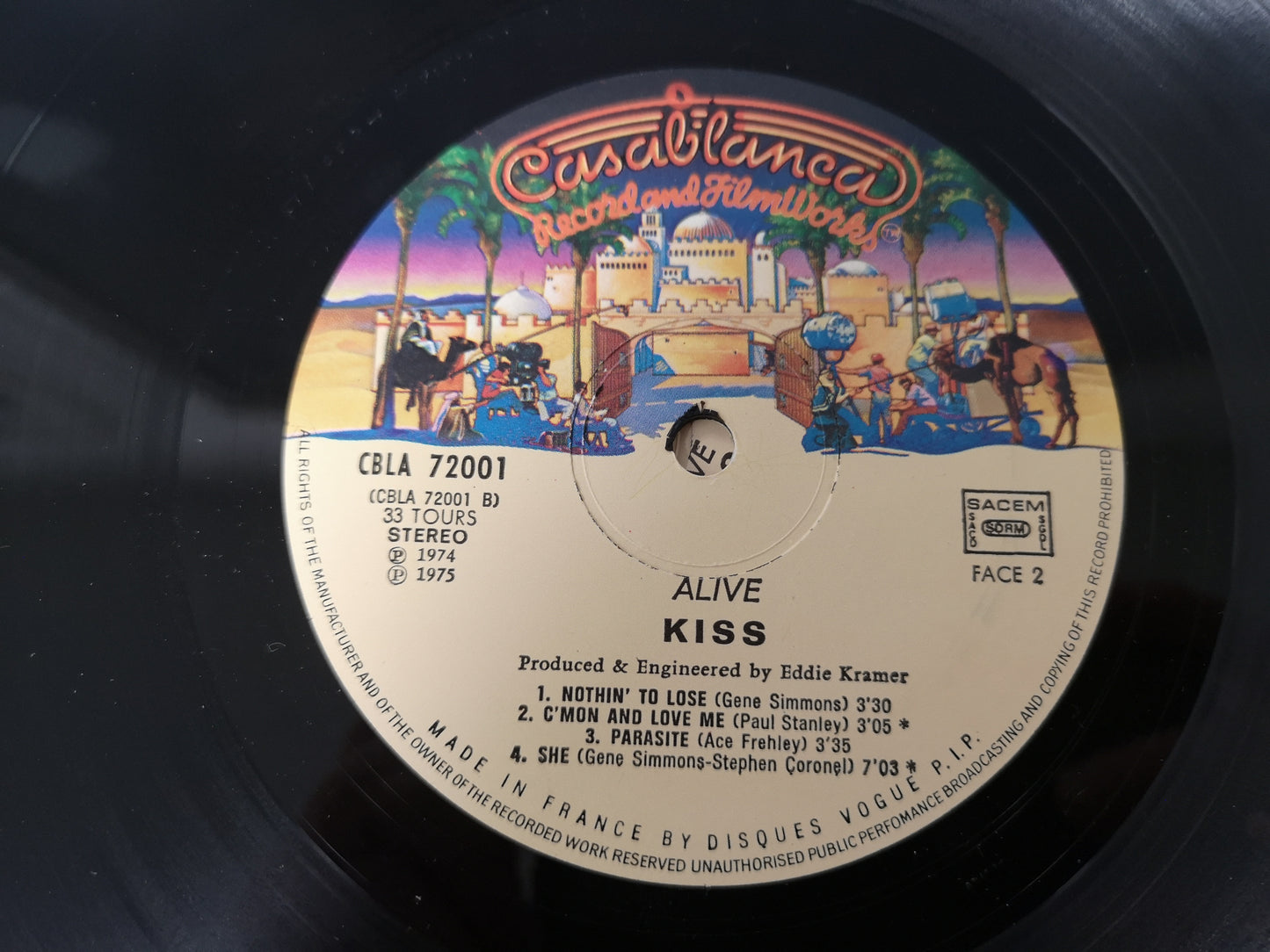 Kiss "Alive" Orig France 1974 VG/EX 2Lps