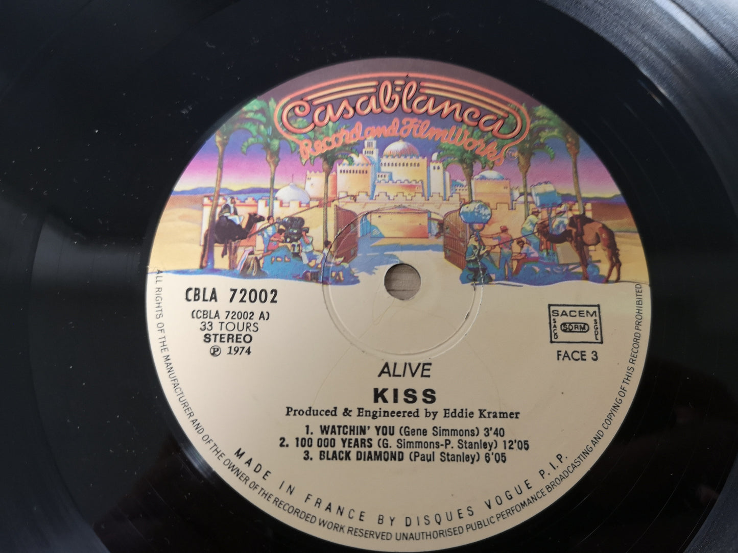 Kiss "Alive" Orig France 1974 VG/EX 2Lps