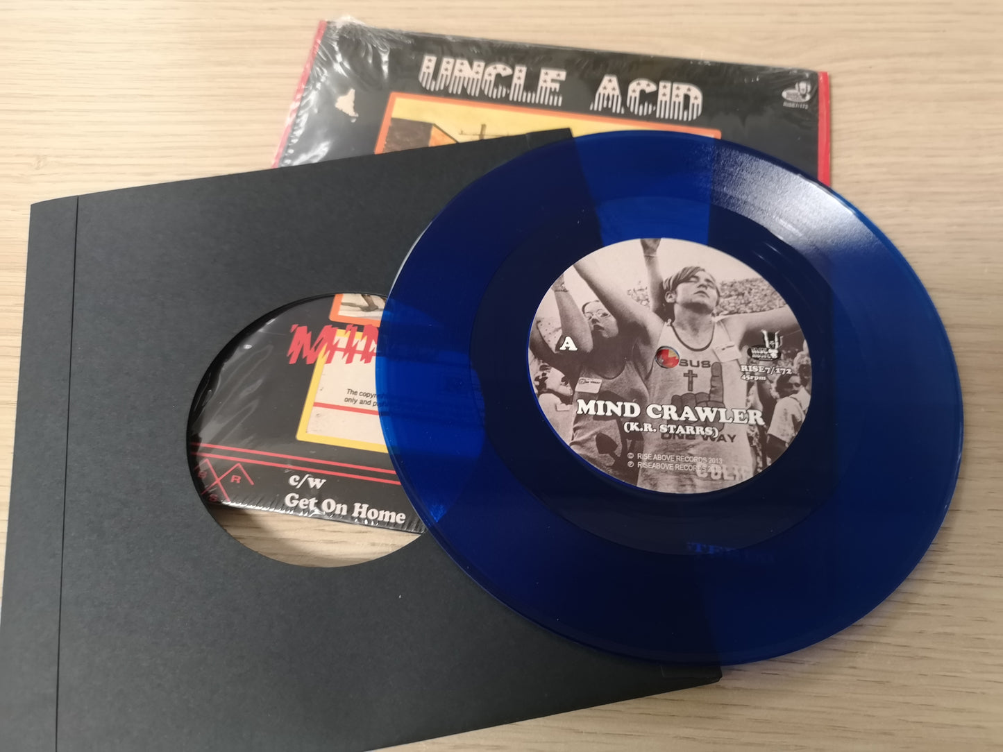 Uncle Acid "Mind Crawler" UK 2013 M/M (7" Single - Blue Vinyl)