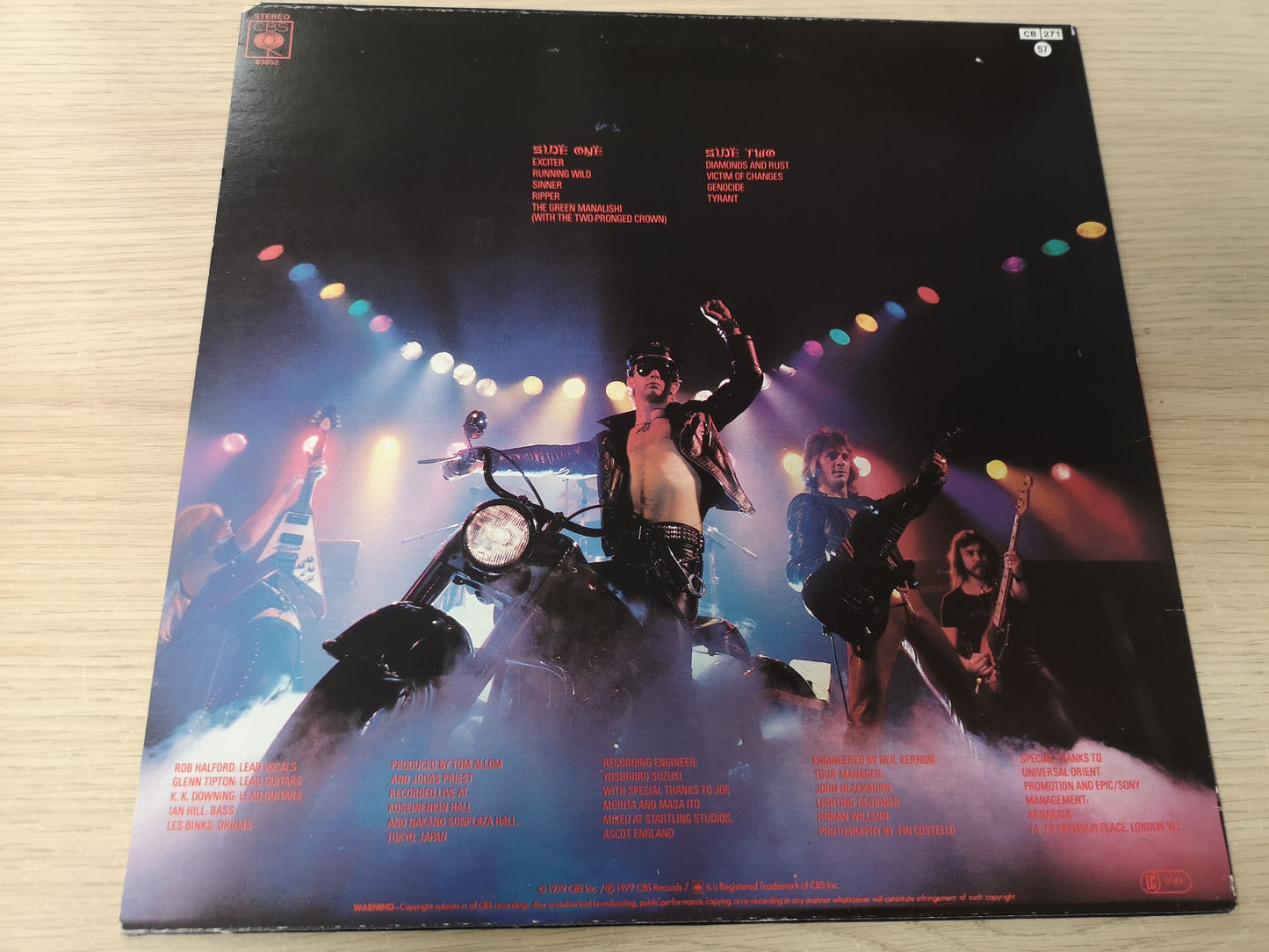 Judas Priest "Unleashed in The East" Orig Holland 1979 VG++/EX