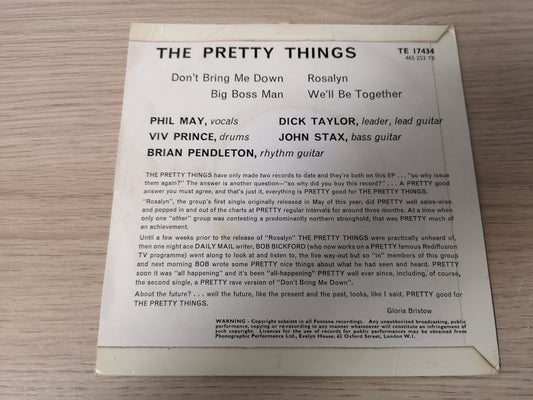 Pretty Things "Don't Bring me Down" Orig UK 1964 EX/VG+ (7" EP)