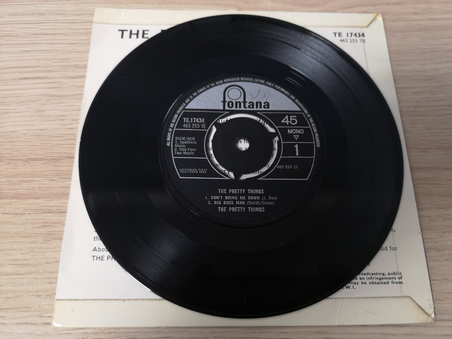 Pretty Things "Don't Bring me Down" Orig UK 1964 EX/VG+ (7" EP)