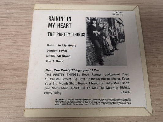 Pretty Things "Rainin' in My Heart" Orig UK 1965 EX/EX (7" EP)