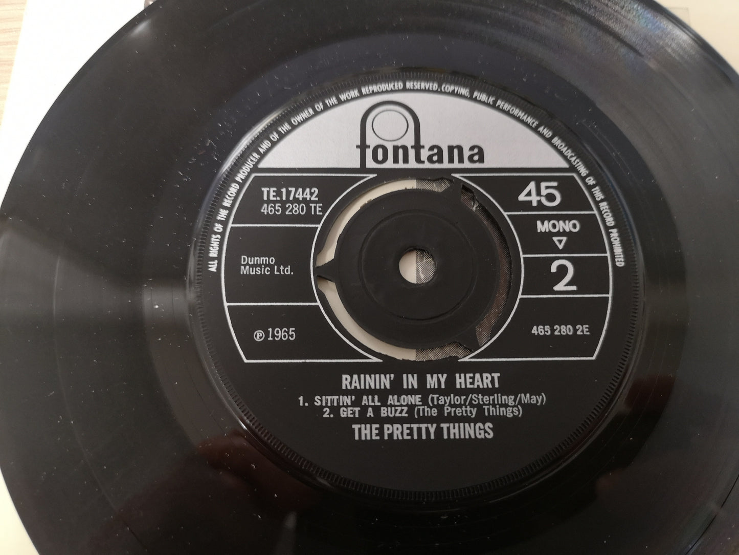 Pretty Things "Rainin' in My Heart" Orig UK 1965 M-/M- (7" EP)