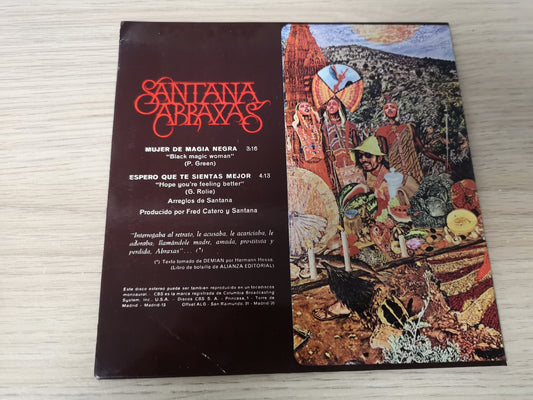 Santana "Black Magic Woman" Orig Spain 1971 M-/EX (7" Single)