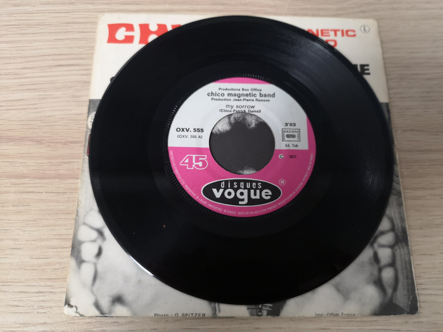 Chico Magnetic Band "My Sorrow" Orig France 1971 VG++/EX (7" Single)