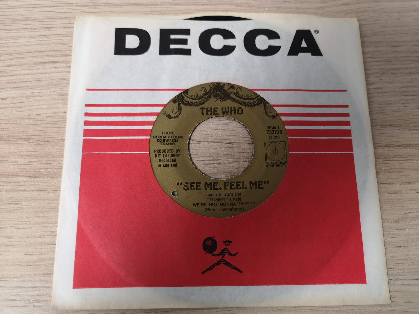 Who "See Me, Feel Me" Orig US 1969 M- (7" Single)