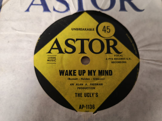Ugly's "Wake Up My Mind" Orig Australia 1965 VG+ (7" Single)