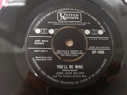 Long John Baldry "You'll Be Mine" Orig UK 1964 M- w/ Rod Stewart (7" Single)