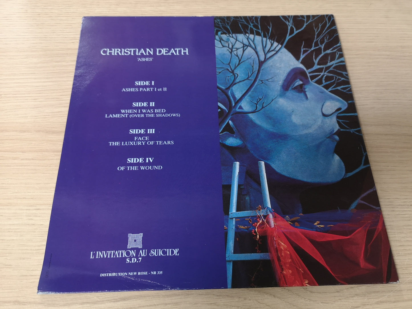 Christian Death "Ashes" Orig France 1985 EX/M- (12" Double Eps)