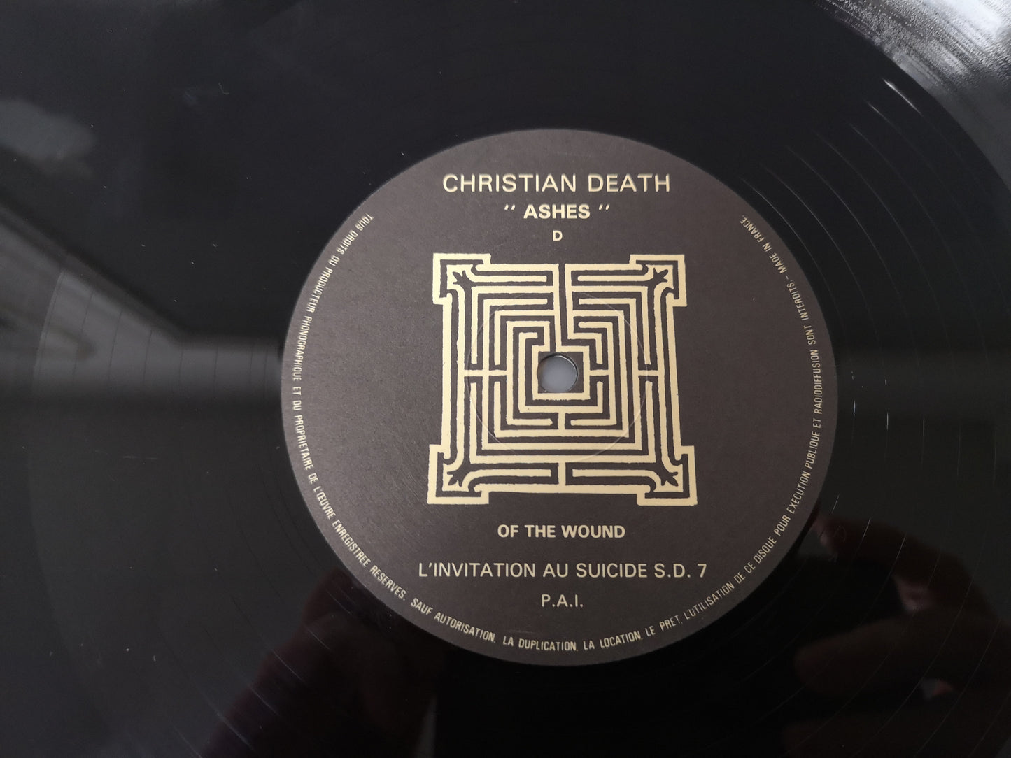 Christian Death "Ashes" Orig France 1985 EX/M- (12" Double Eps)