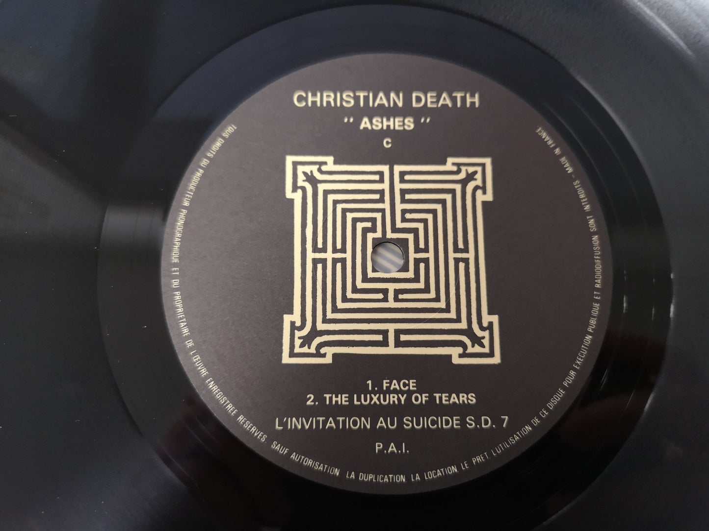 Christian Death "Ashes" Orig France 1985 EX/M- (12" Double Eps)