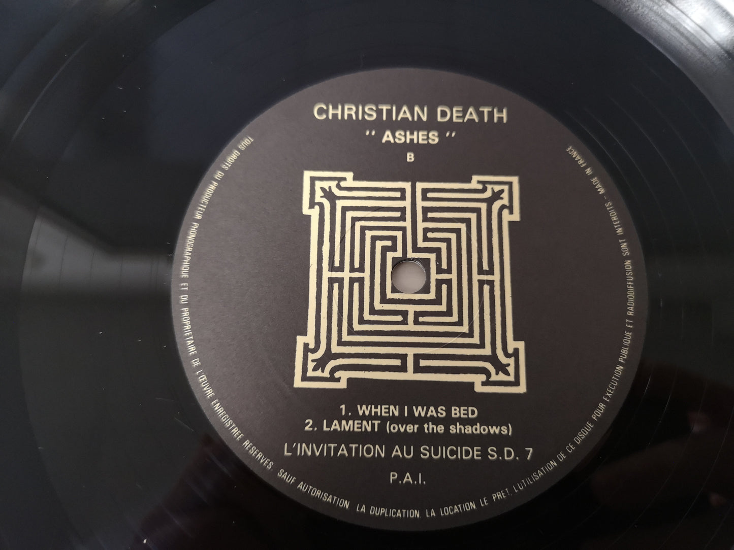 Christian Death "Ashes" Orig France 1985 EX/M- (12" Double Eps)