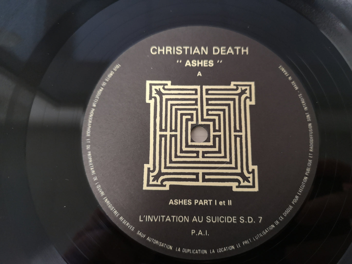 Christian Death "Ashes" Orig France 1985 EX/M- (12" Double Eps)