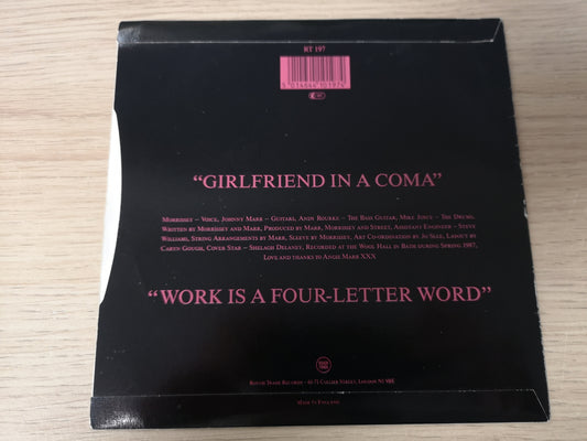 Smiths "Girlfriend In a Coma" Orig UK 1987 M-/M- (7" Single)