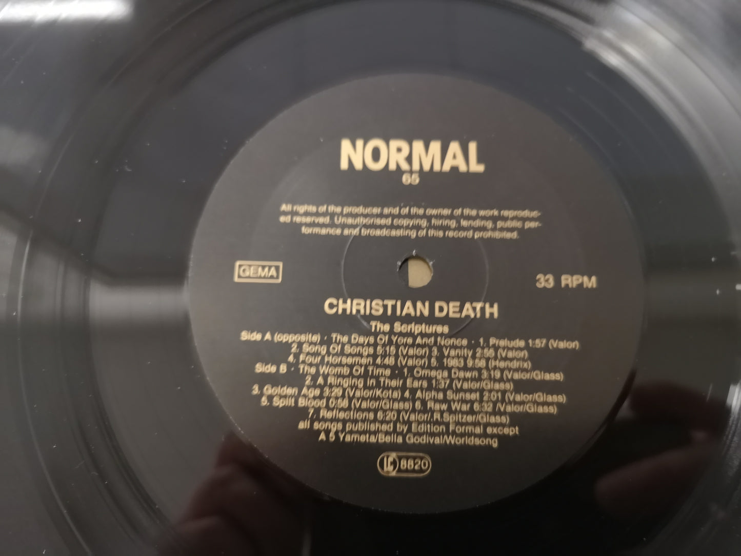 Christian Death "The Scriptures" Orig Germany 1987  M-/M- (Limited Edition)