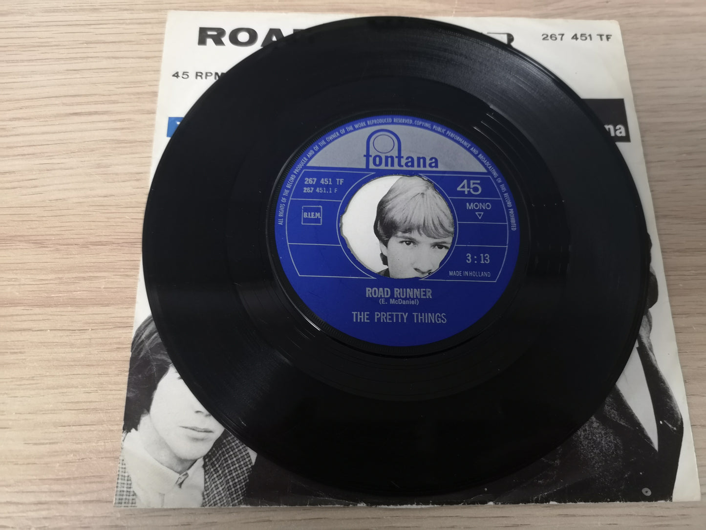 Pretty Things "Road Runner" Orig Holland 1965 VG+/VG (7" Single)