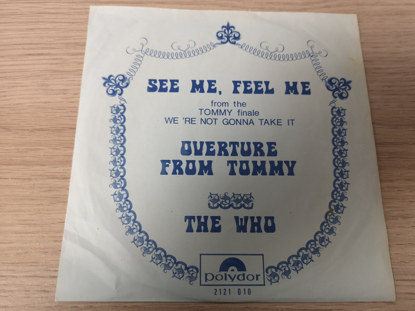 Who "See Me, Feel Me" Orig Belgium 1970 VG++/VG++ (7" Single)