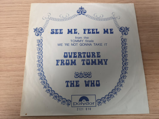 Who "See Me, Feel Me" Orig Belgium 1970 VG++/VG++ (7" Single)