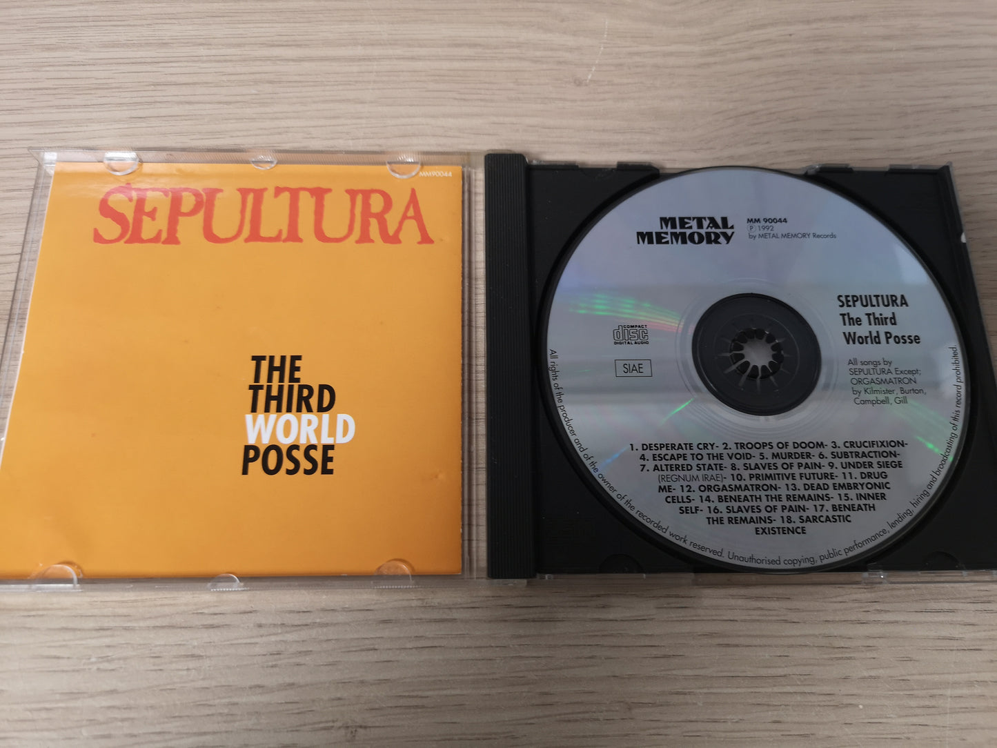 Sepultura "The Third World Posse" CD EU 1992 VG++