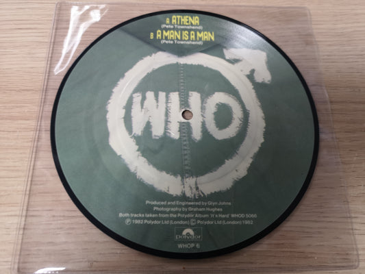 Who "Athena" Orig UK 1982 EX (7" Picture Disc Single)