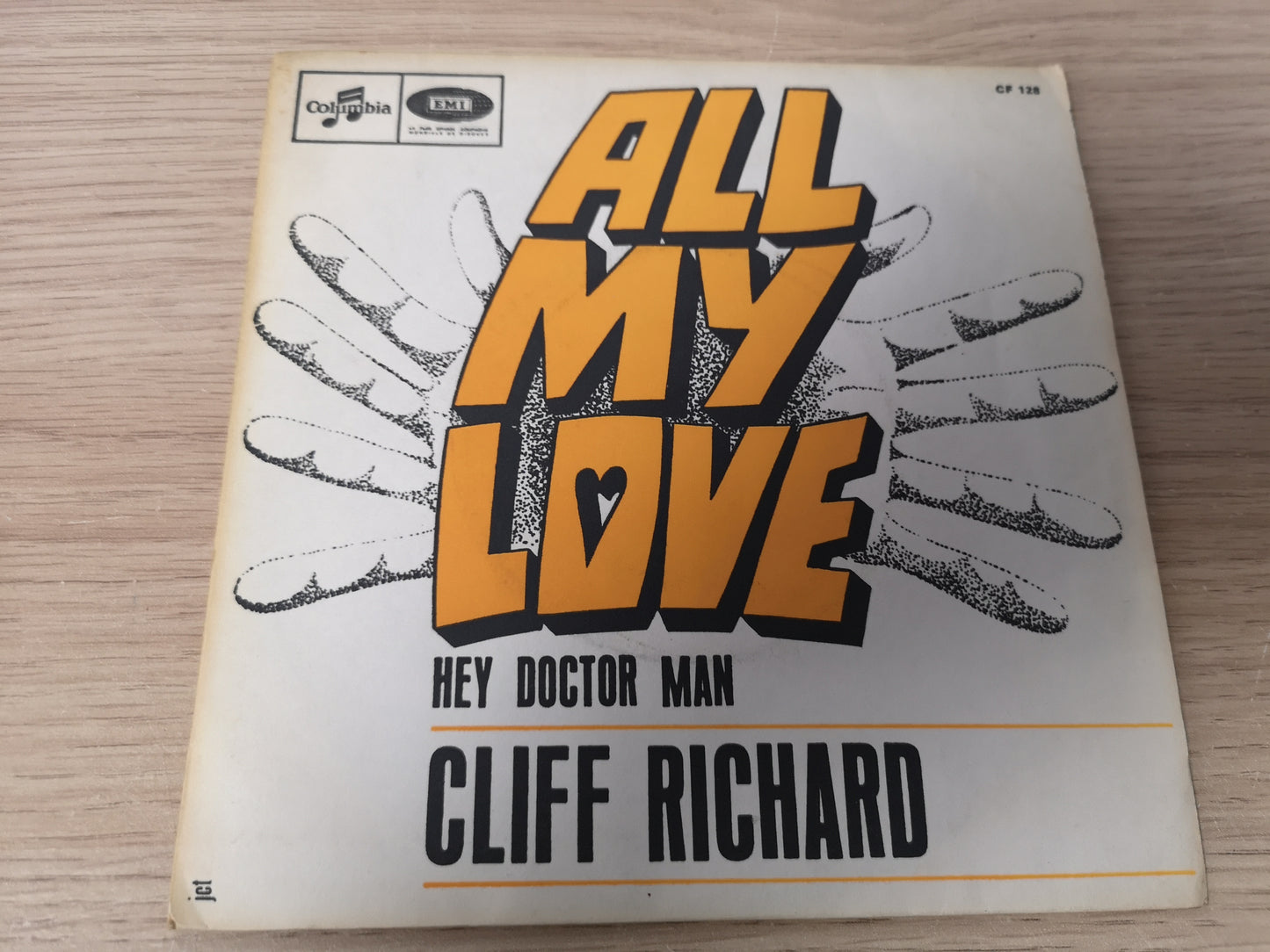 Cliff Richard "All my Love" Orig France 1967 EX/VG++ (7" Single)