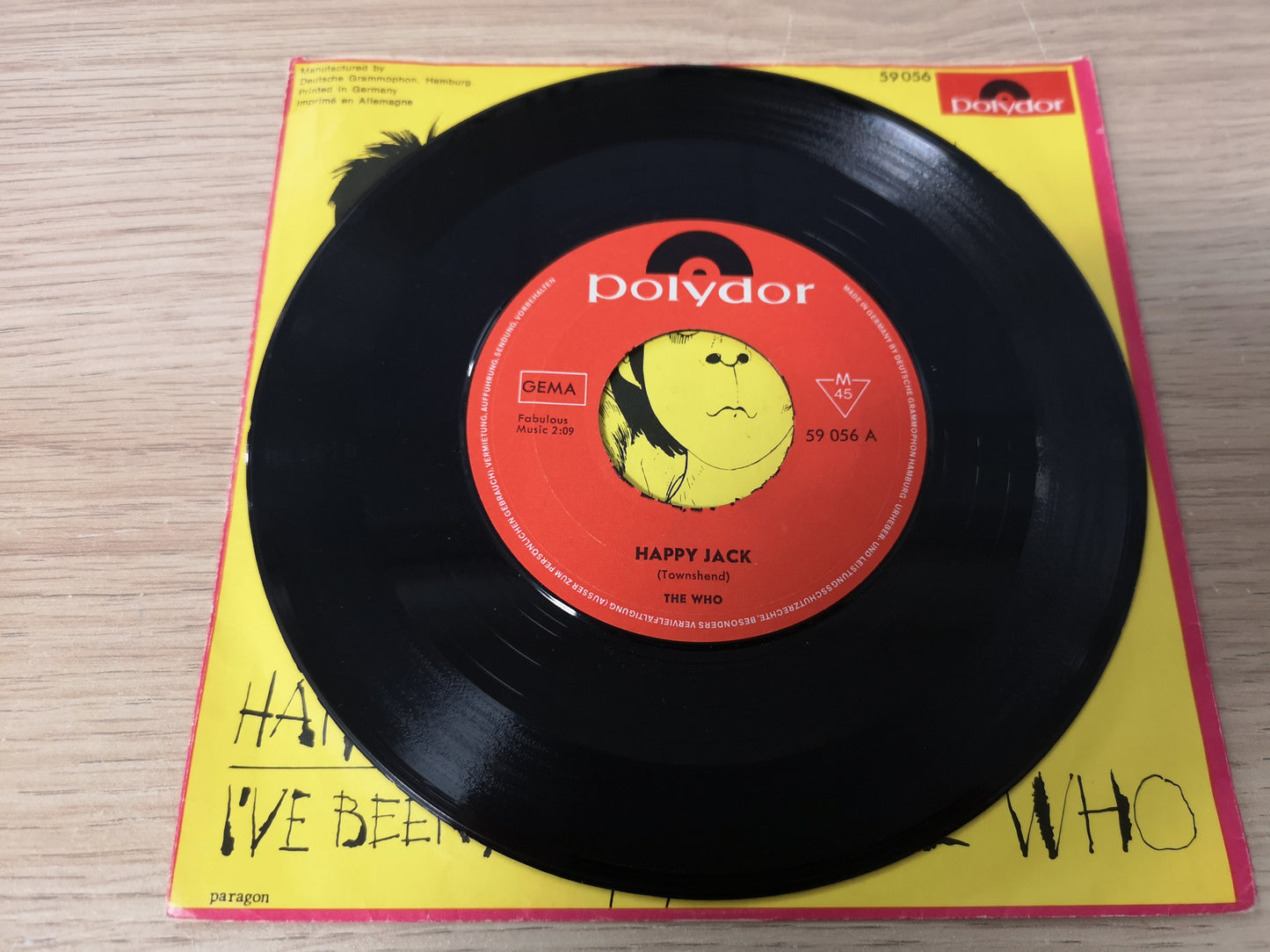 Who "Happy Jack" Orig Germany 1966 VG++/VG++ (7" Single)