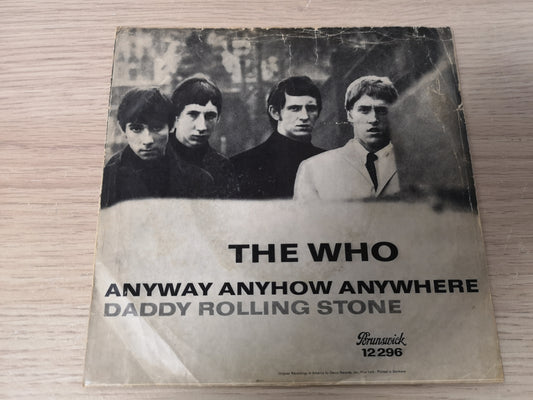 Who "Anyway Anyhow Anywhere" Orig Germany 1965 G+/VG++ (7" Single)